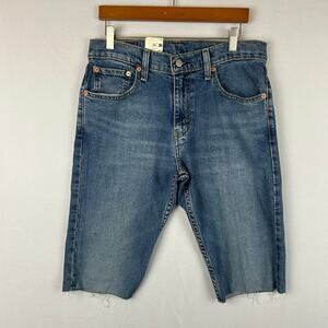 Levi's 511 Slim Cut-Off Blue Denim Jort Shorts 14" Inseam Size 31*SEE DETAILS*
